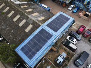 commercial solar panel install