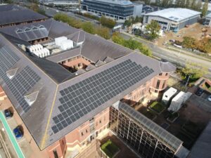 commercial solar panel install