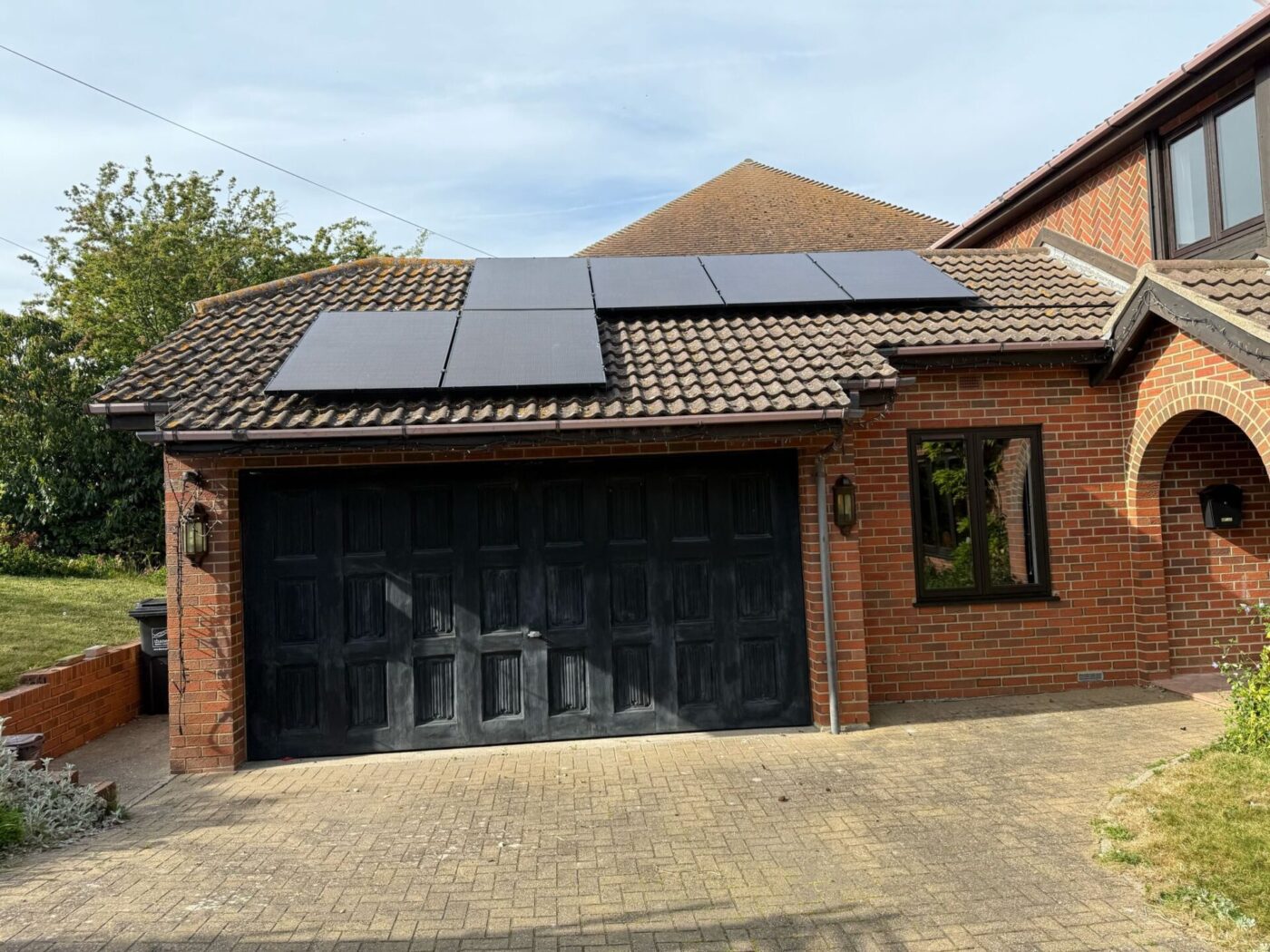 Solar pv garage install hertfordshire